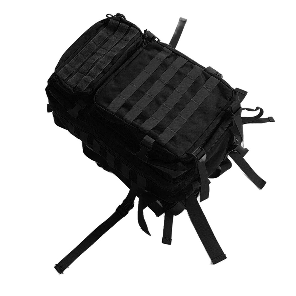 Large Capacity Waterproof Oxford Outdoor Backpack - 50x30x30cm, Black-image-OPC-PKZ72SH-NEW