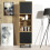 Creative Furniture Harmony Loft 175cm Display Cabinet - Oak & Black 1