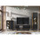 Creative Furniture Harmony Loft 175cm Display Cabinet - Rustic & Black 5