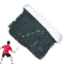 Portable Badminton Net High Strength Professional Strong Mesh Lightweight Foldable Volleyball Net For Backyard Outdoor Green
