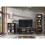 Creative Furniture Harmony Loft 175cm Display Cabinet - Rustic & Black 7