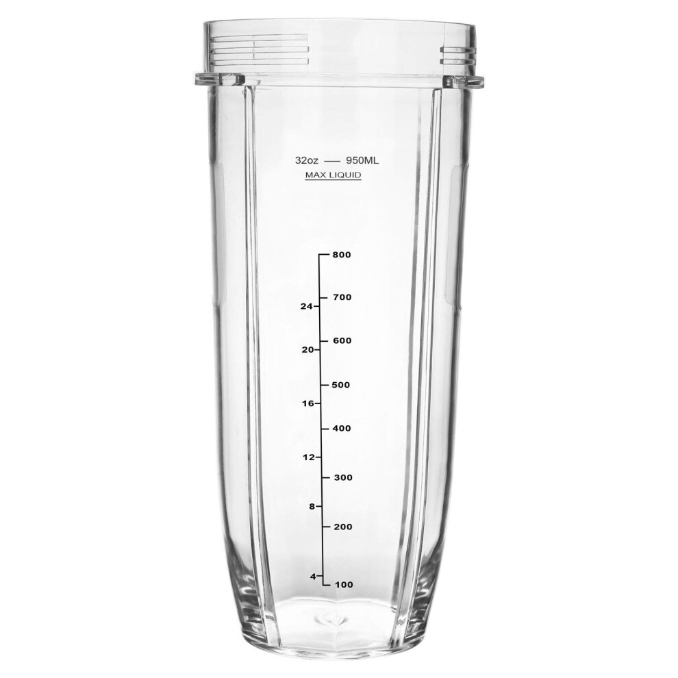 32OZ Cup Compatible With Nutri Ninja Replacement Parts BL480 BL490 BL640 BL680 Auto IQ Series Blender Juicer Mixer-image-OPC-PKZ76TH-NEW