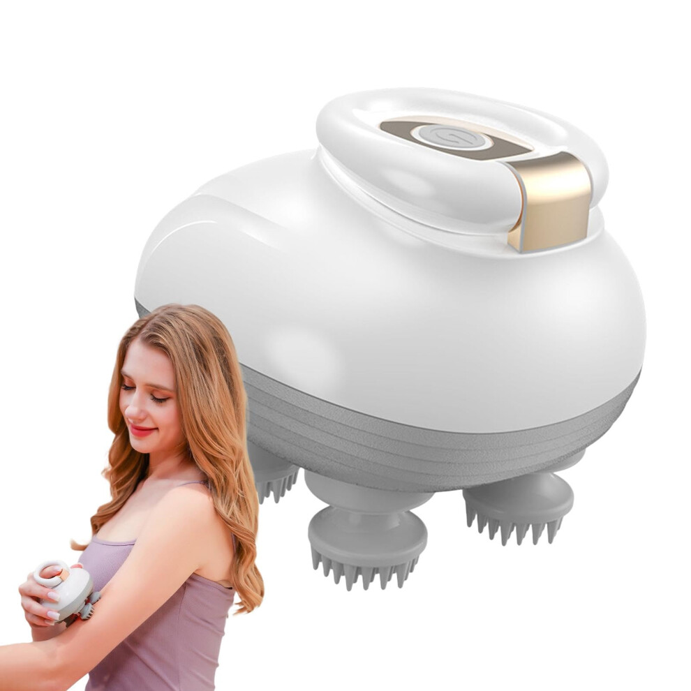 Hair Scalp Massager Electric Handheld With 4 Massage Claws, Portable Head Scratcher For Stress Relief