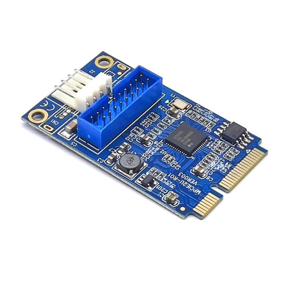 Mini Pci-E Pcie To 19-Pin Usb3.0 Adapter Expansion Card 5Gbps Windows 7/8/10/Linux 9084446330021