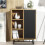 Creative Furniture Elysian Loft 100cm Sideboard - Oak & Black 1