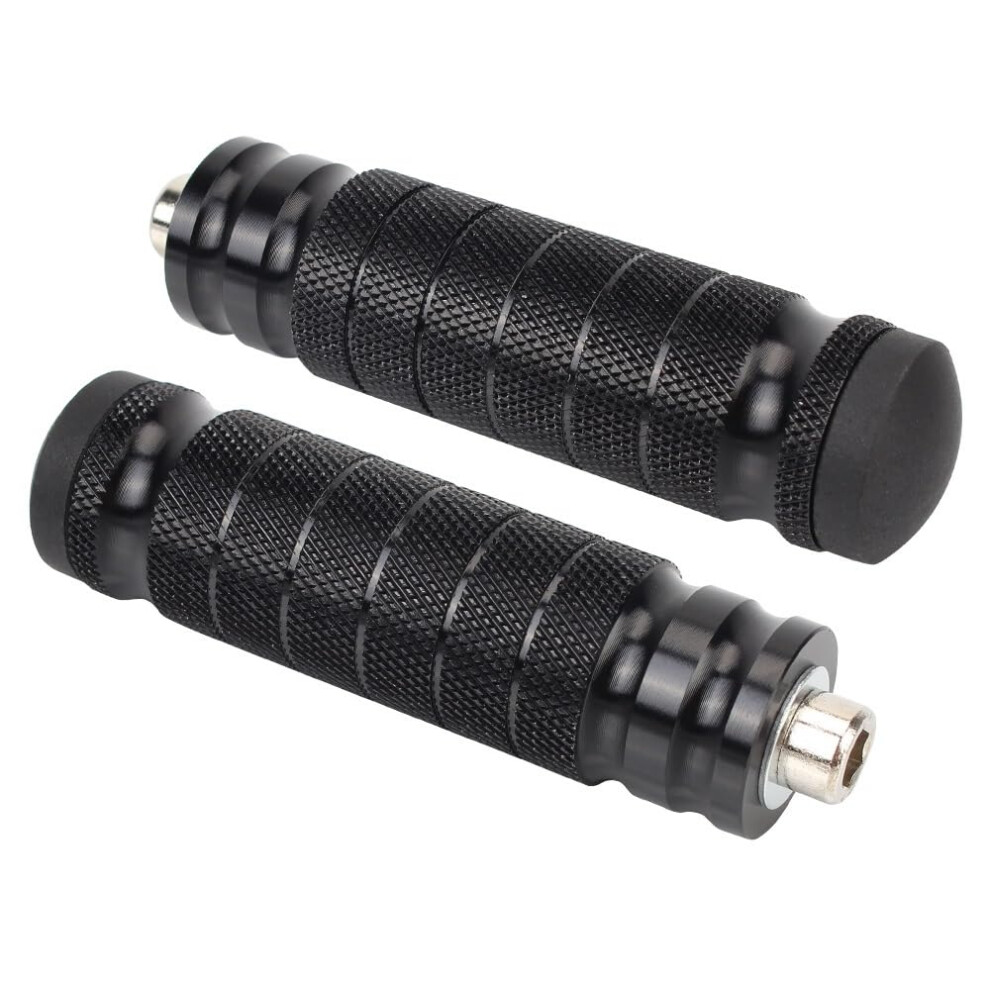 Motorcycle Foot Pegs Rearset Footrests Threaded Mount Pedals Wide Foot Pegs 9393856233793