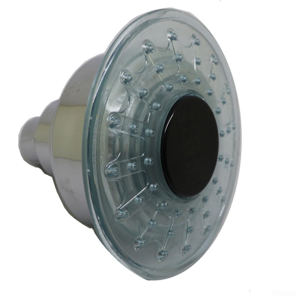 Led Temperature Sensor Shower Head Color Changing Temperature Display Water Powered Rainfall Massage 9393856233908