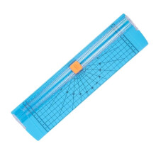 Portable Paper Cutter A4 A5 Paper Cutting Machine DIY Supplies Replacement Blades Non Slip Base For Handcraft Projects Blue