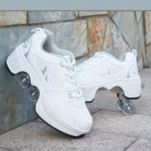 2-In-1Multifunctional Deformation Roller Skating Shoes D-37 Convertible Sneaker For Skating Party Disco Dance Birthday