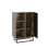 Creative Furniture Elysian Loft 100cm Sideboard - Rustic & Black 8