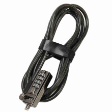 Laptop-Sicherheitsschloss mit Kombination, Kabel, 4-stelliges Passwort, für Lenovo, Schwarz