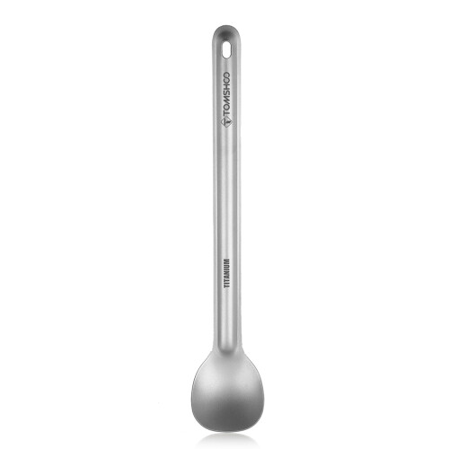 Backpacking Titanium Dinner Spoon 15g Long Handle Ultralight Camping Cutlery 1