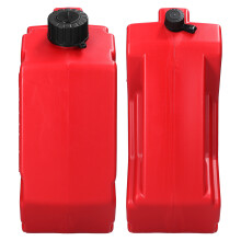 5L Portable Gasoline Container with Lock, 290mm Refuel Tube, Black/Red/Green