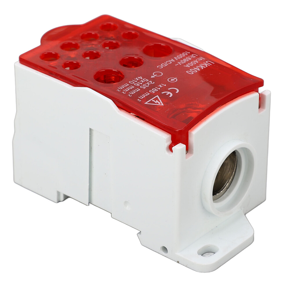 Terminal Block Junction Box Din Rail Power Distribution 690V 400A Red 4631353012776
