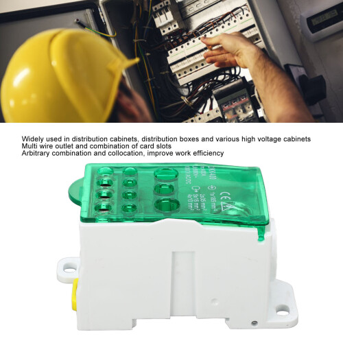Main Line Terminal Block Junction Box DIN Rail Power Distribution 690V 400A 2