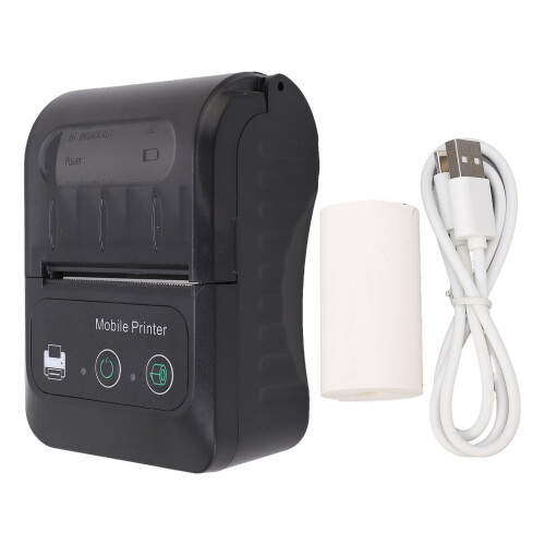 58mm Tragbarer Thermo-QR-Code-Drucker mit 1500mAh Akku & Bluetooth 1