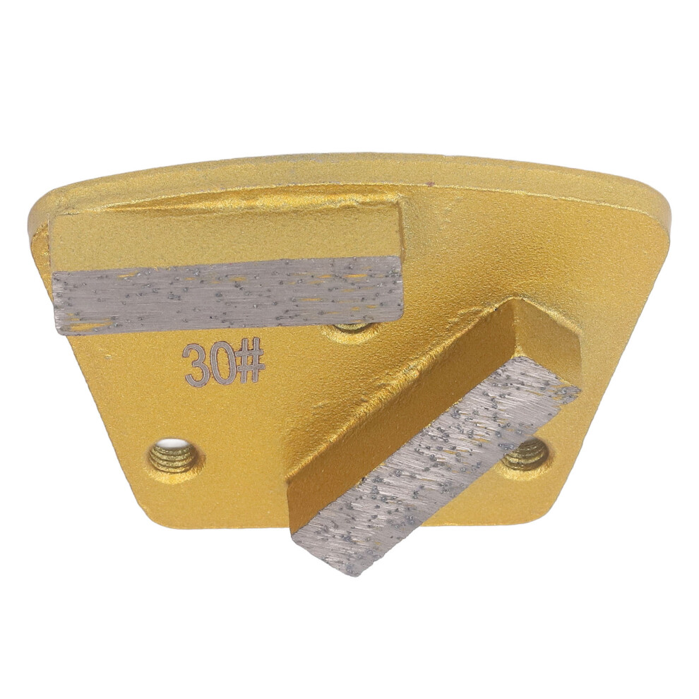 3 Pack Trapezoid Grinding Discs With 2 Long Teeth 30 Grit For Concrete 6901353014109