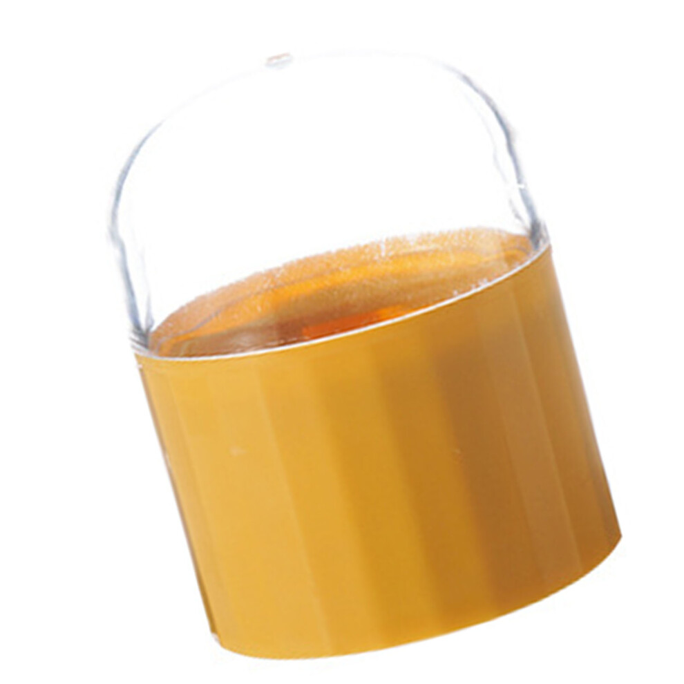 Yellow Portable And Dustproof Makeup Sponge Holder With Easy Clean