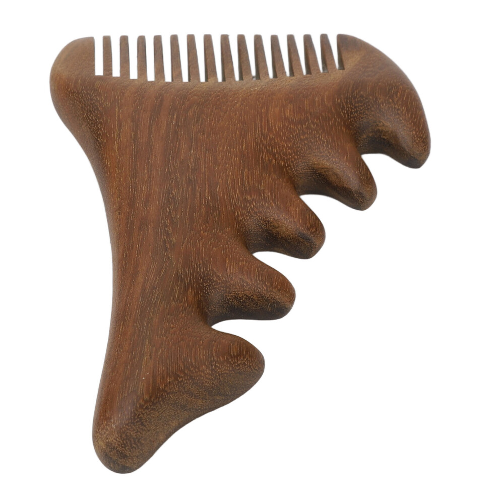 Wooden Massage Comb for Scalp Tension Relief Portable and Thick