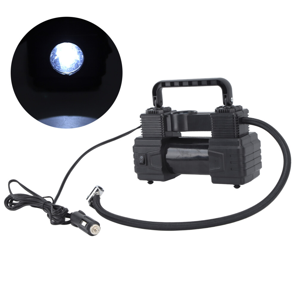 Heavy Duty Dual Cylinder Air Compressor Pump 120Psi With Led 12V Light 9391353024722