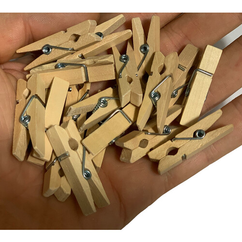 Conjunto de 500 pequenos prendedores de roupa (3,5 cm) 2