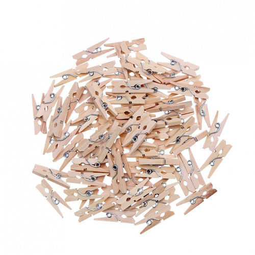 Conjunto de 500 pequenos prendedores de roupa (3,5 cm)
