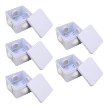 5 Stück Wasserdichte Kunststoff-Kabelbox 8x8x5cm Verteilerdose IP55