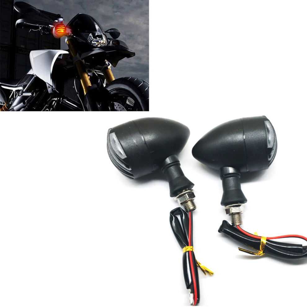 Universal Motorcycle Turn Signal S, Bright Plastic Fence Blinkers Light 8451353036314