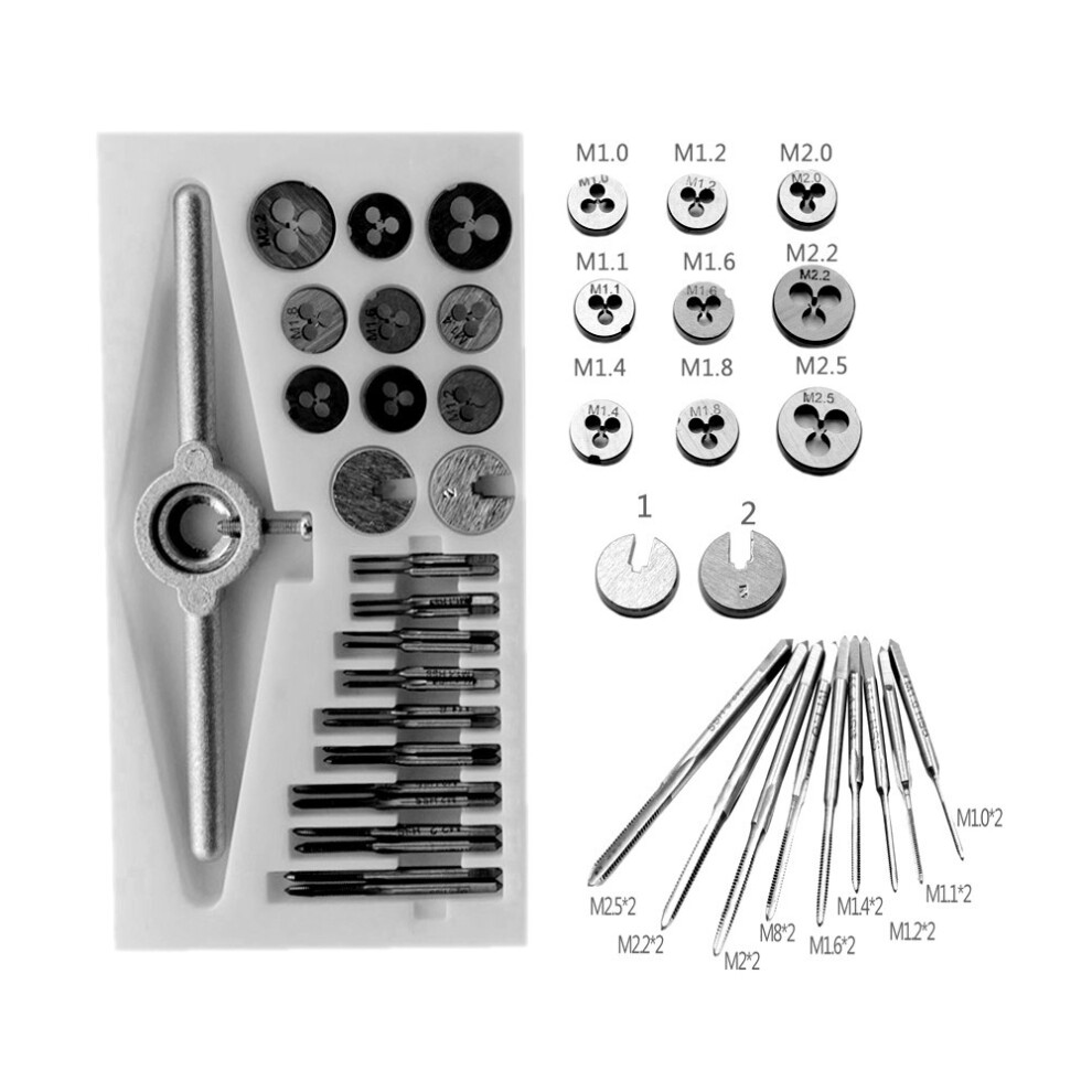 Micro Tap- And Die-Set, 30 Pieces 8719762759010