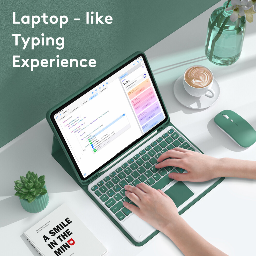 Wireless Bluetooth Keyboard With Pu Leather Case For 10.9In Tablet 180Ma Battery 4971353041827