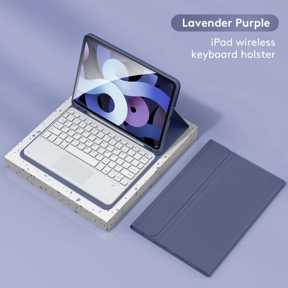 Wireless Bt Keyboard & Pu Leather Case For 10.9In Tablets, 180Mah Battery 8461353041928