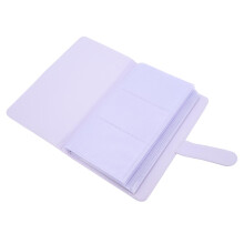Iris Lila 3 Zoll 108 Taschen PU-Leder Mini-Fotobuch für Tickets & Karten