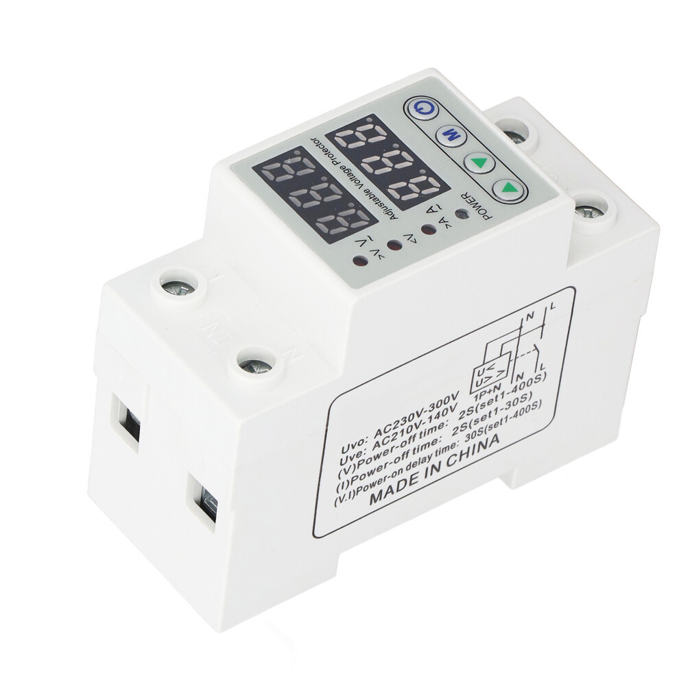 Digital Display 2P Voltage Protector Ac220v 40A Over/Under Voltage Device 9321353051190