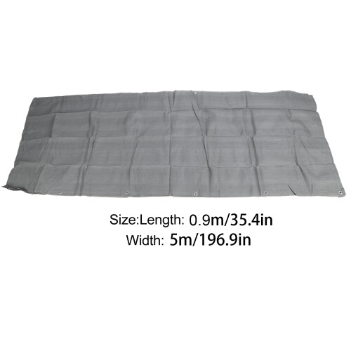 HDPE Balkonsichtschutzzaunabdeckung UV-Schutz 0,9x5m Hellgrau 1