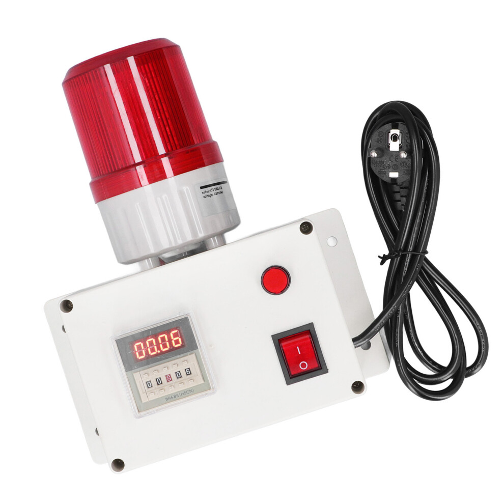 Industrial Alarm Siren 110Db With Strobe & 5 Keys, Abs Outdoor Timer Light