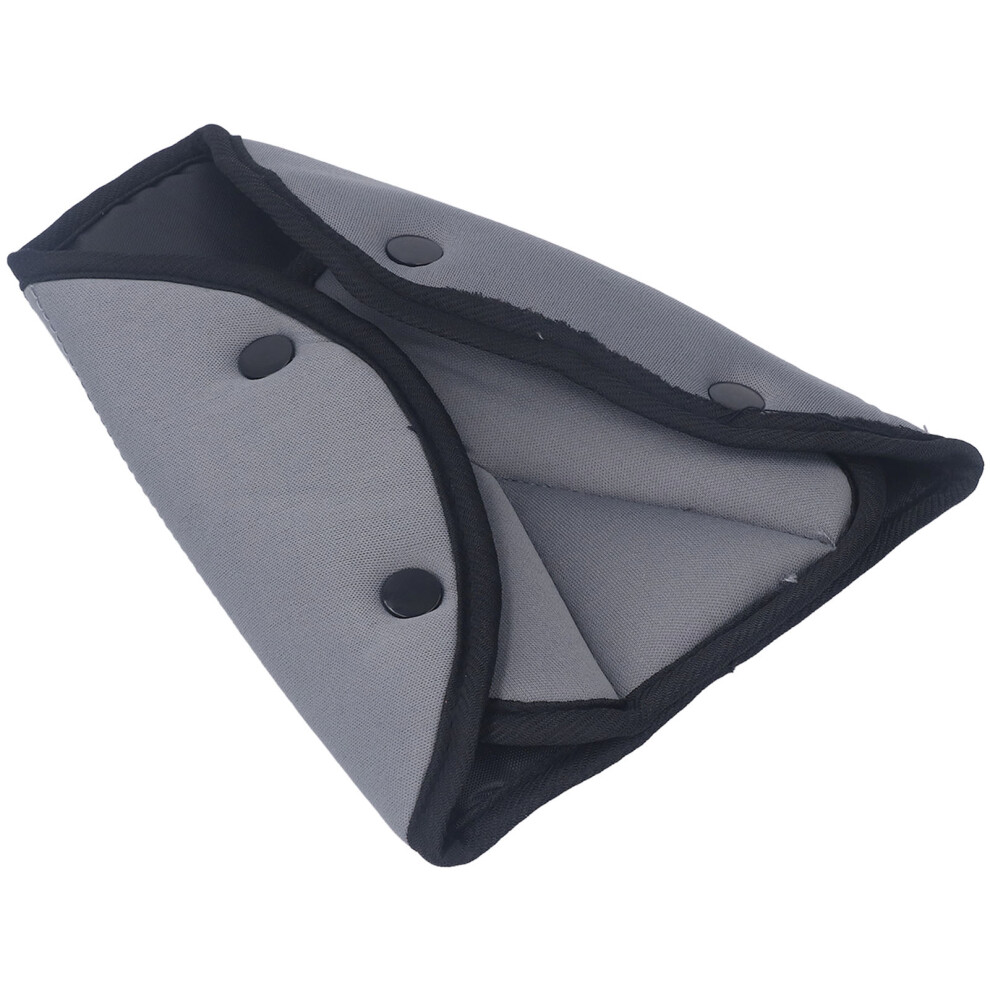 Gray Kids Seatbelt Adjuster - Comfortable Safe & Breathable Cotton
