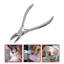 4.7in Stainless Steel Piglet Teeth Cutter for Rabbits, Ergonomic Handle
