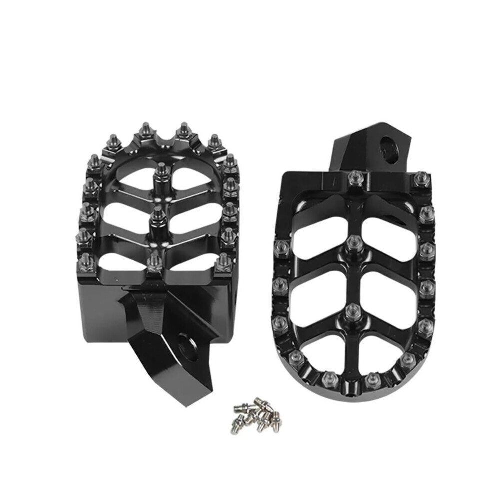 Motorcycle Footpegs For Kx125 Kx250 Kx500 Kdx200 Kdx220 Kdx200r Kdx220r Black 9393856234684