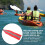 Durable 2Pcs Kayak/Canoe Red Safety Flags with Reflective Strip 5