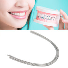 50 Stück Nickel-Titan- orthodontische rechteckige Bogenwires 0,019 x 0,025