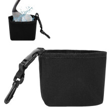 Golf Club Cleaning Bag For Cleaners, Detachable Golf Ball Bag, Waterproof Pouch, Black Golf Accessories