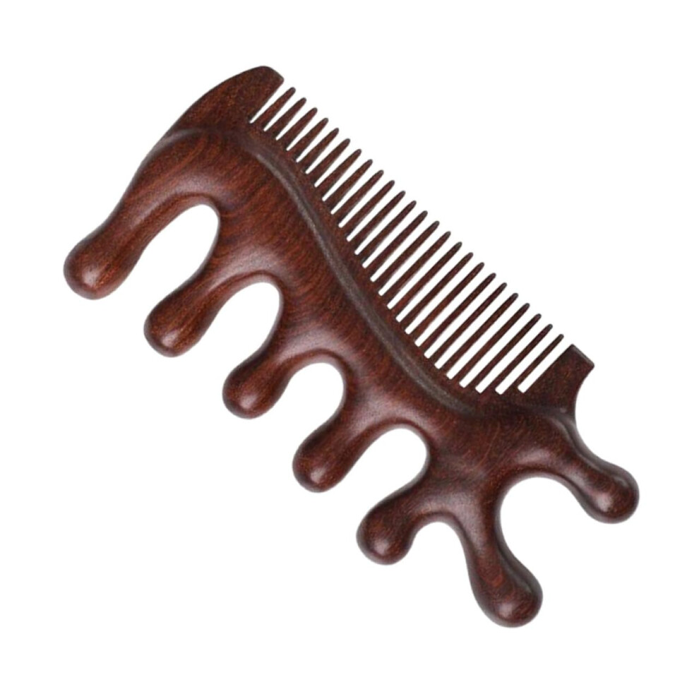 Scalp Massage Tool Wooden Hair Brush Decorative Scalp Comb For Relaxation