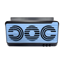 Car Exhaust Fan Solar Powered Car Ventilator 3 Air Outlets USB Interface Black Backseat Frontseat Purifiers