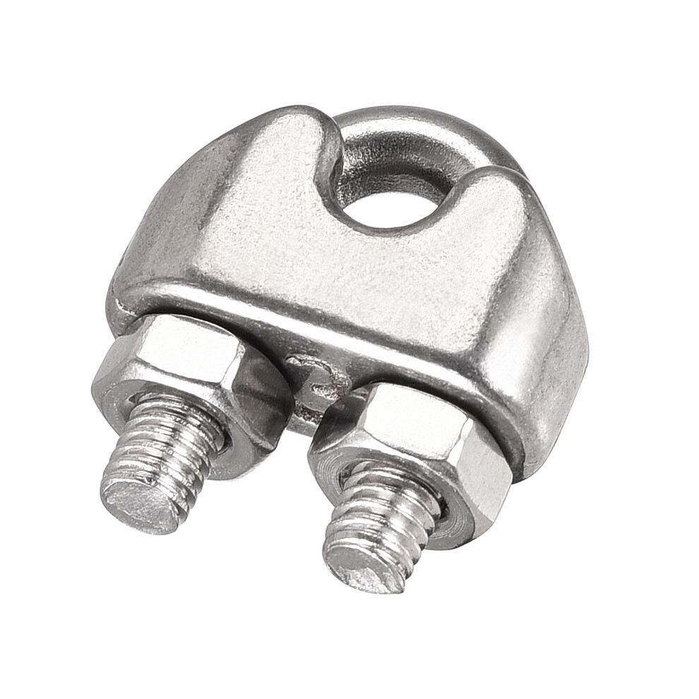 Wire Rope Clip Clamp M3 316 Stainless Steel For 3Mm Diameter Cable Pack Of 10 9016109323590