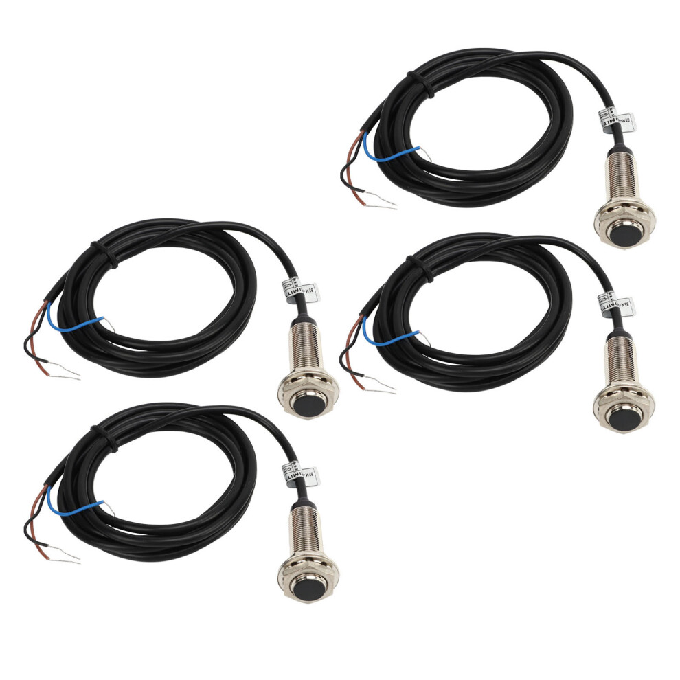 4Pcs 12Mm Inductive Switch Pnp 3 Wire No Contact Ip67 6-36Vdc 4941353065178