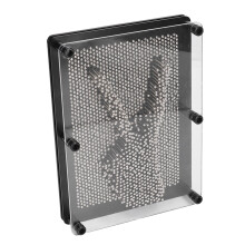 Creative 3D Pin Art Toy - Large Silver Sculpture Board for All Ages