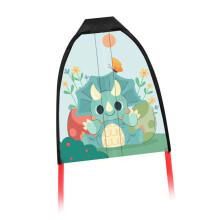 Children's Triceratops Thumb Ejection Kite, 25x20cm, Fun Outdoor Game