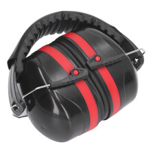 Baby Noise Cancelling Headphones 360 Adjustable Ear Protection Red Black