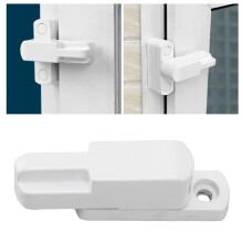 Durable White T Shape Window Latch - Anti Theft Aluminum Security