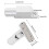 Durable White T Shape Window Latch - Anti Theft Aluminum Security 2